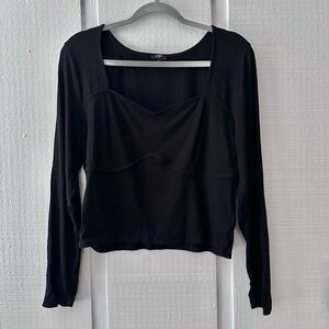 Black Long Sleeve Top